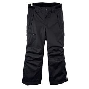 Reima Loikin Black Youth Ski Pants Waterproof Removable Elastic Straps Size 134